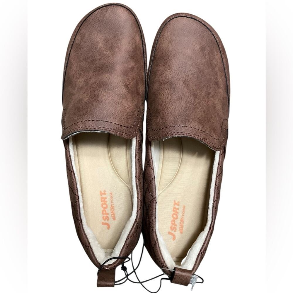 Jsport Women’s Casual Slip on Loafers Brown Size 7 NEW in Box